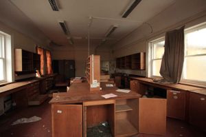 Empty Pharmacy Cupboards